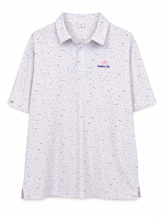 Straight Down Other - Straight Down Hammock Bay Performance Golf Polo Shirt Men's XXL Coastal
